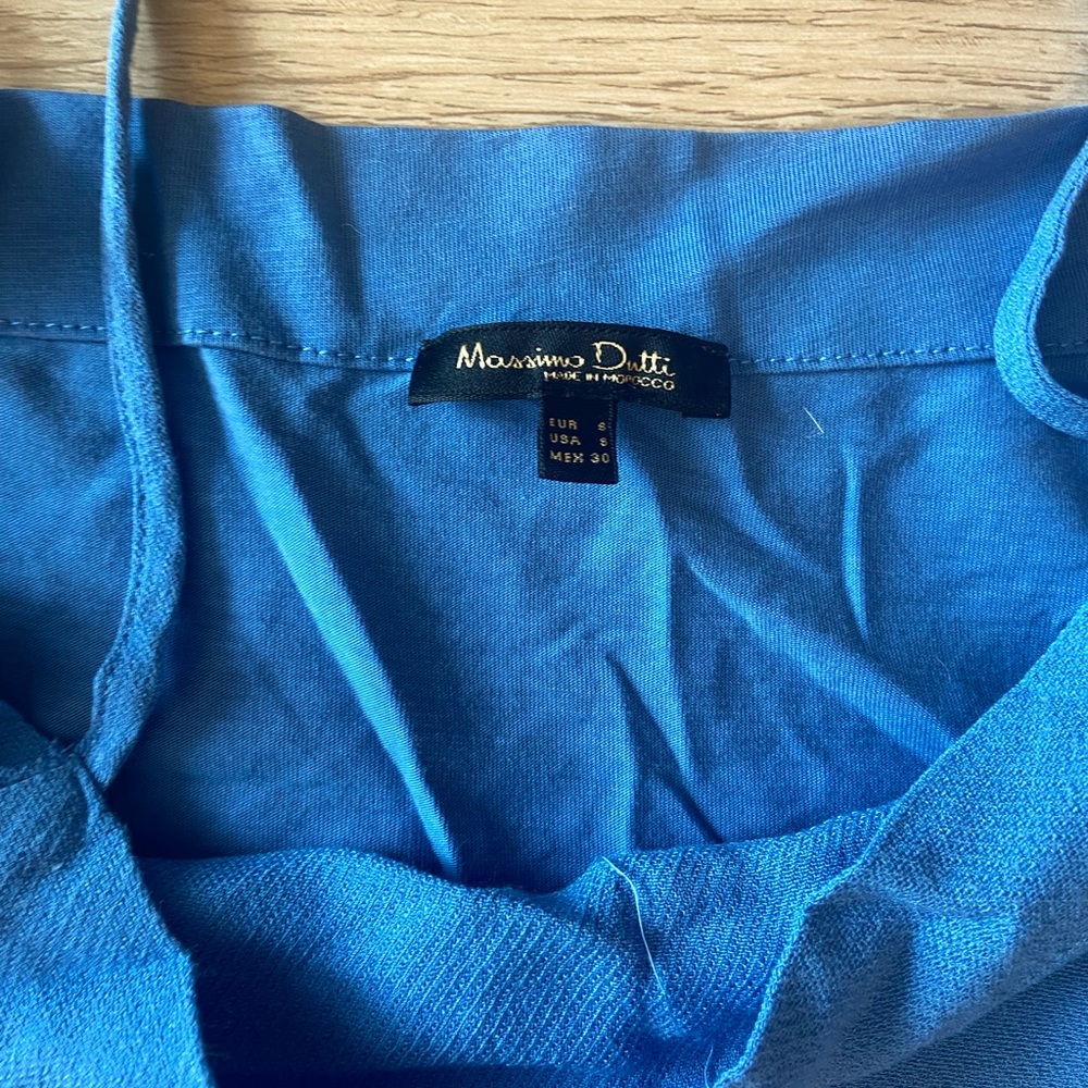 Massimo Dutti Blue Blouse - small